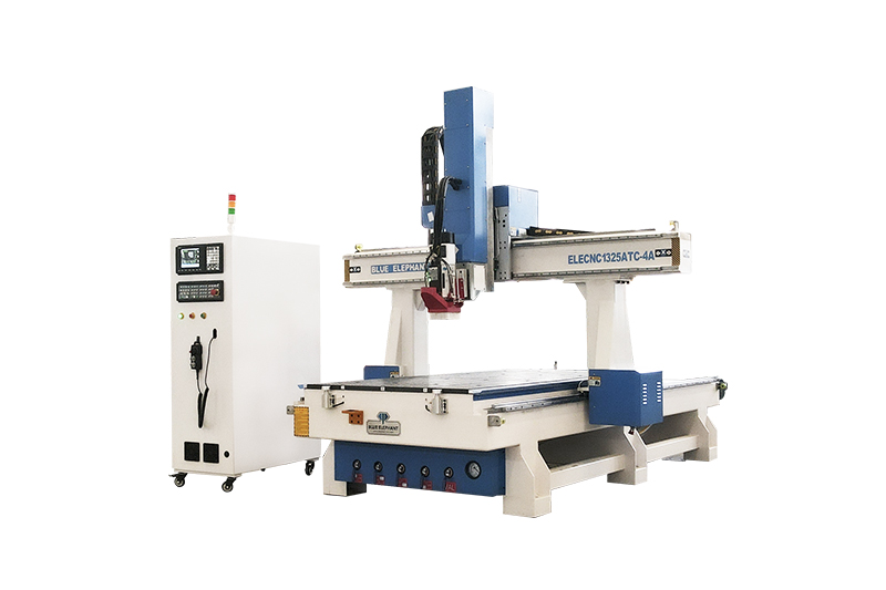 Hot Sale 1325 4 Axis ATC CNC Router with 4 Divisions T-slot & Vacuum Table at Best Price