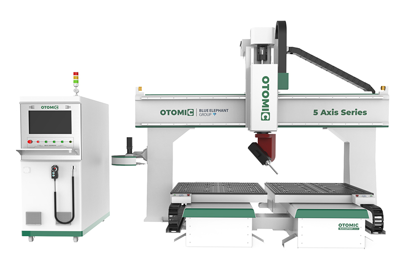 High Efficiency 5 Axis CNC Machining Center with Two Tables