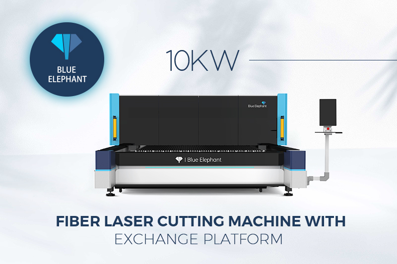 New Launch: 10KW Fiber Laser Cutting Machine with Exchange Platform