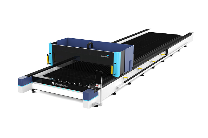 High Power 10KW Large Format Fiber Laser Metal Cutting Machine with Exchange Platform for Stainless Steel