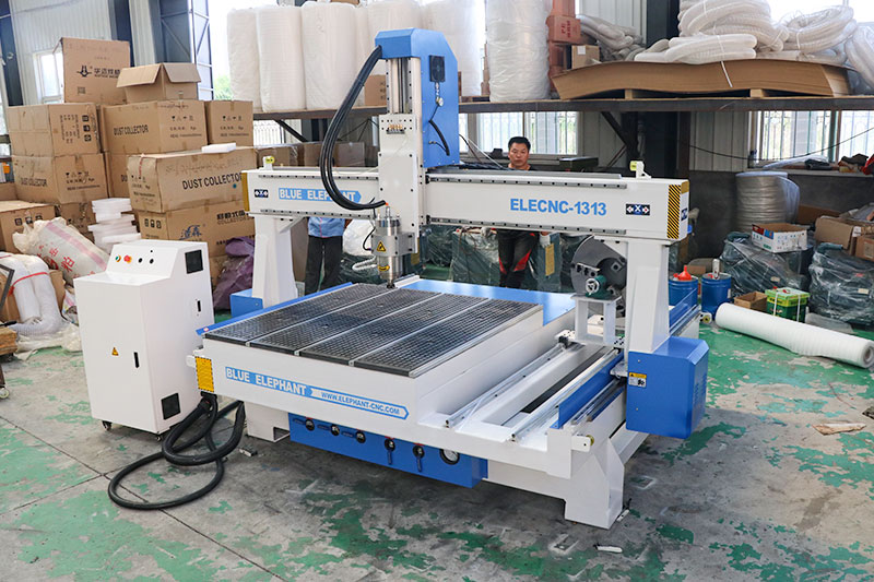 ELECNC 1313 Small Rotary Axis CNC Machine for Stair Handrails