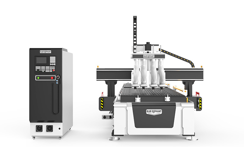 1325 4x8 Four-Spindle CNC Wood Router Furniture Making Machine with Two Worktables