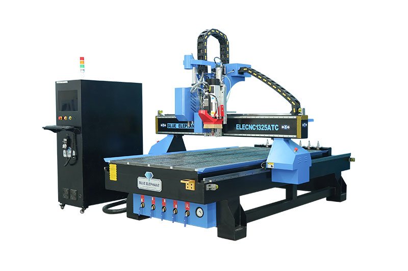 1325 High Efficiency Linear ATC CNC Router for Wood with Oscillating Cutter and CCD