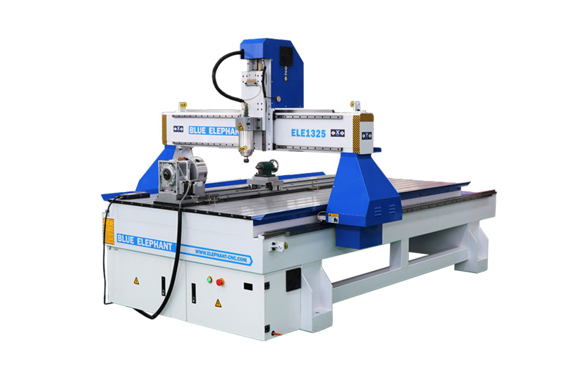 Entry Level 1325 CNC Router with Rotarty Axis for Cylindrical Objects
