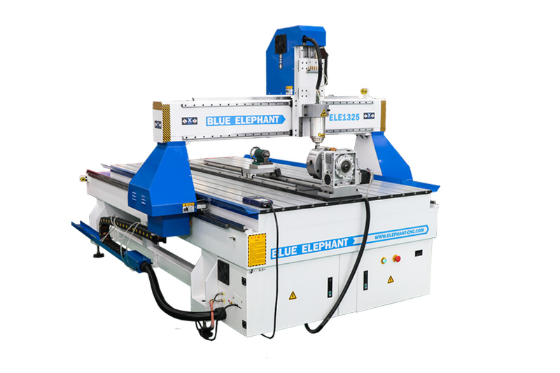 Entry Level 1325 CNC Router with Rotarty Axis for Cylindrical Objects