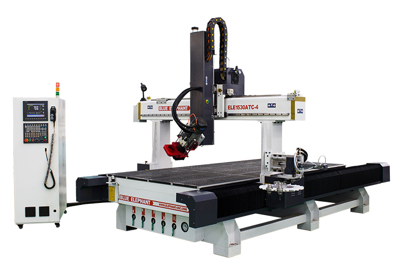 Hot Selling 1530 4 Axis ATC CNC Router Machine 5x10 Table for Cabinet Making