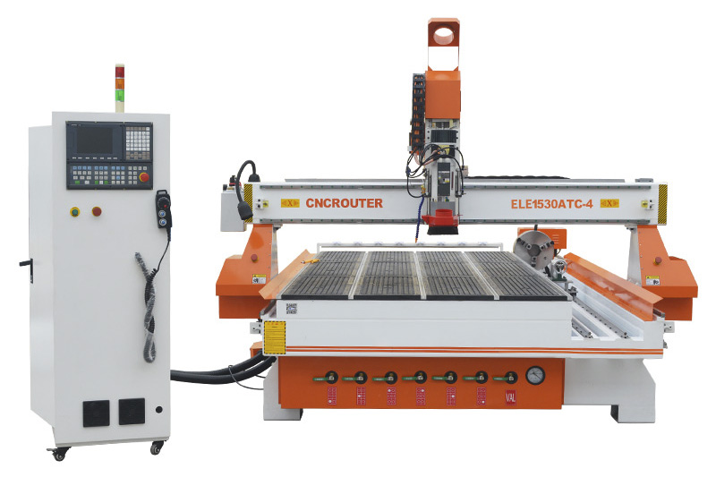 Top Ranked 1530 5x10 ATC CNC Router Machine with Rotary Device for Door Making