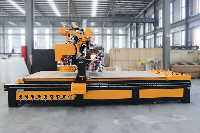 Automatic 2040 CNC Router with Tool Changer with Dill Head for Woodworking