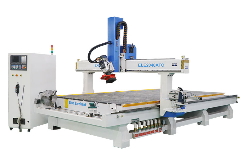 Best 2040 ATC CNC Router Wood Working Machine with Rotary Device