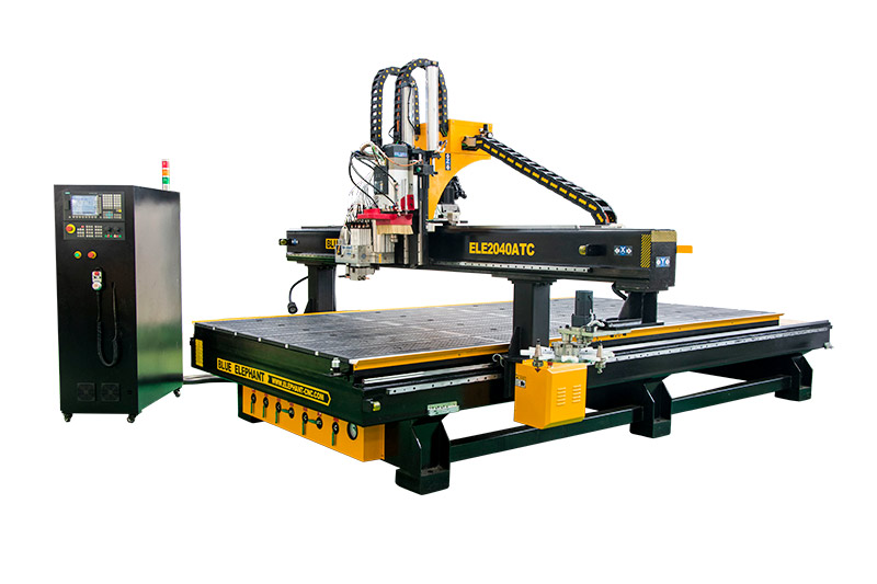 High Efficiency 2040 ATC CNC Router with a Drilling Head for Woodworking