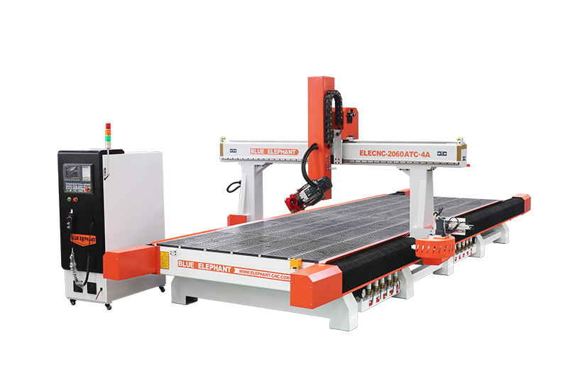 Industrial 2060 ATC 4 Axis 3D CNC Wood Carving Machine