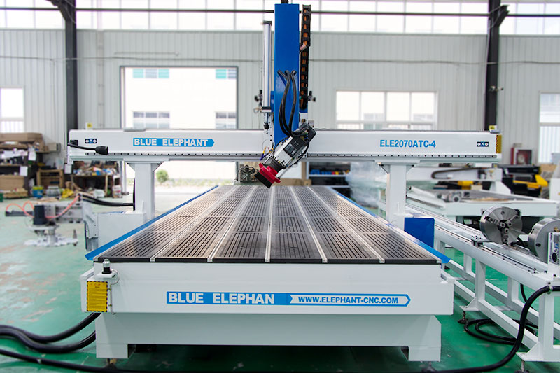 Industrial 2070 Carousel  4 Axis ATC CNC Router Machine with Rotary Device