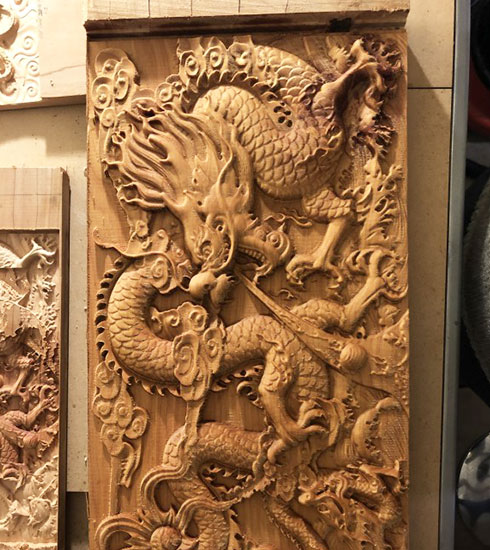 4 axis cnc router sample