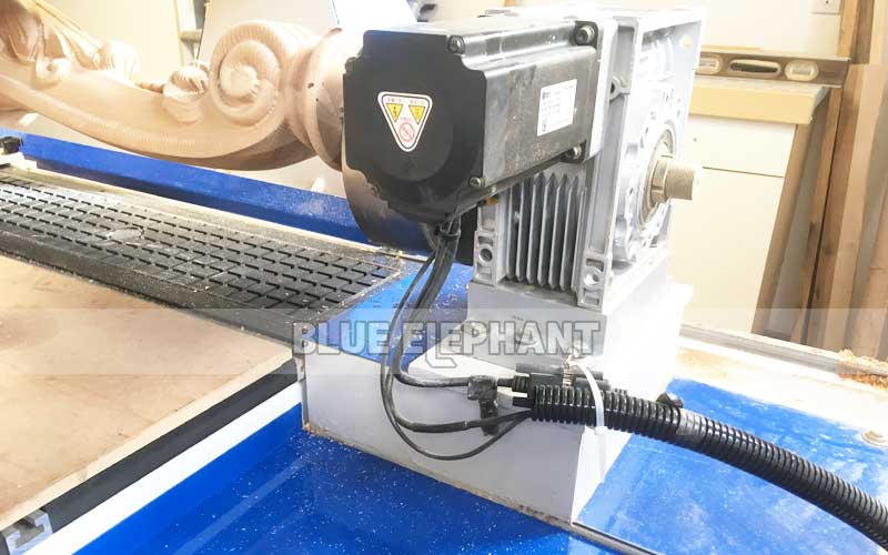 4 Axis Woodworking CNC Machine with rotary device for our Canadian customer (4)