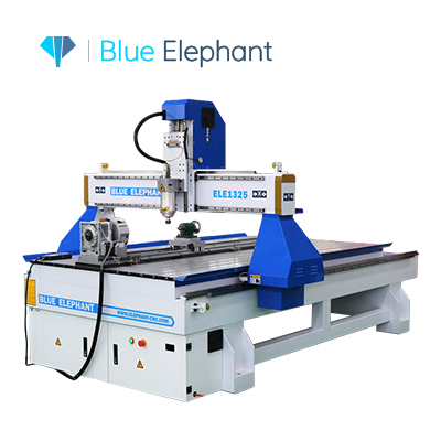 Entry Level 1325 CNC Router with Rotarty Axis for Cylindrical Objects
