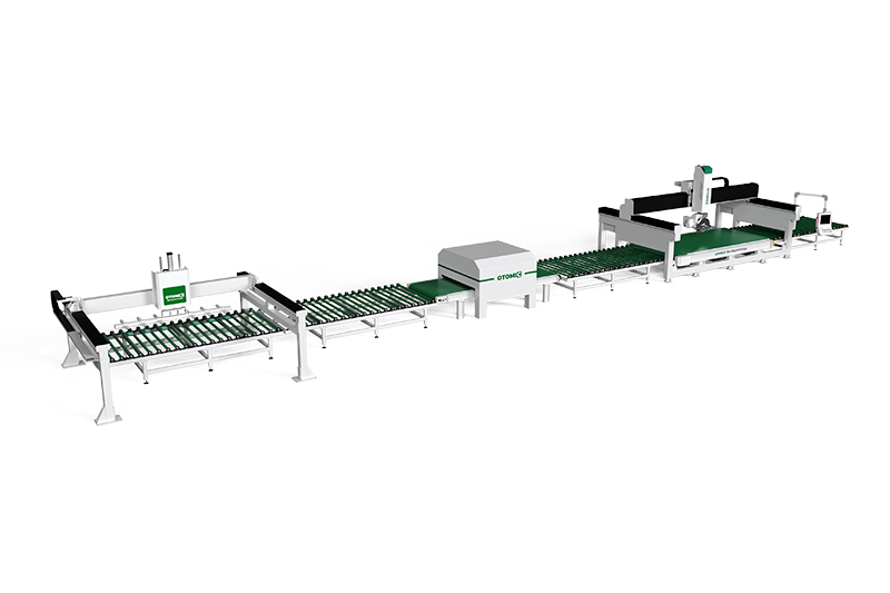 Industrial 5 Axis CNC Granite Bridge Saw Machine Slab Cutting Line for Ceramic, Marble, and Stone
