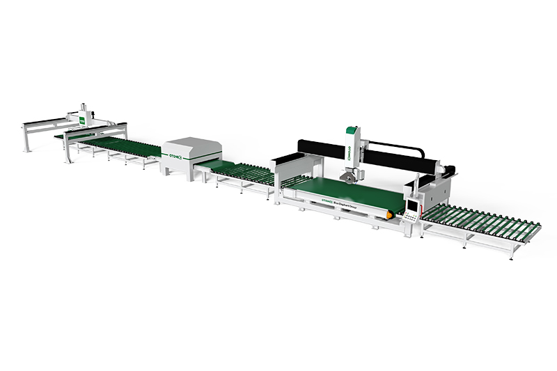 Industrial 5 Axis CNC Granite Bridge Saw Machine Slab Cutting Line for Ceramic, Marble, and Stone