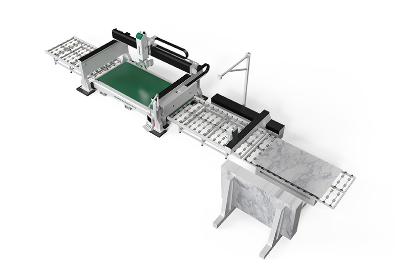Latest 5 Axis CNC Marble Stone Bridge Saw Machine Assembly Line for Park Industries