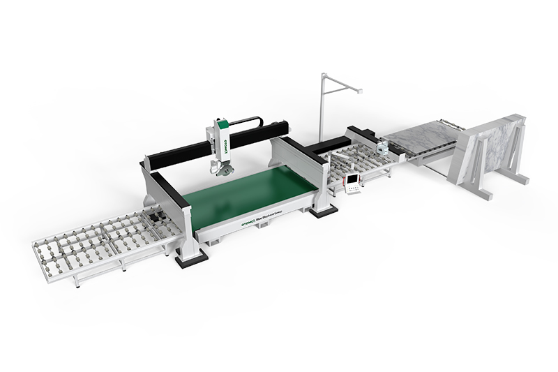 Latest 5 Axis CNC Marble Stone Bridge Saw Machine Assembly Line for Park Industries
