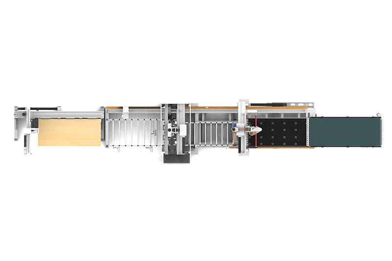 ET-9 Intelligent Labeling CNC Drilling and Cutting Production Line for Wood Furniture Making