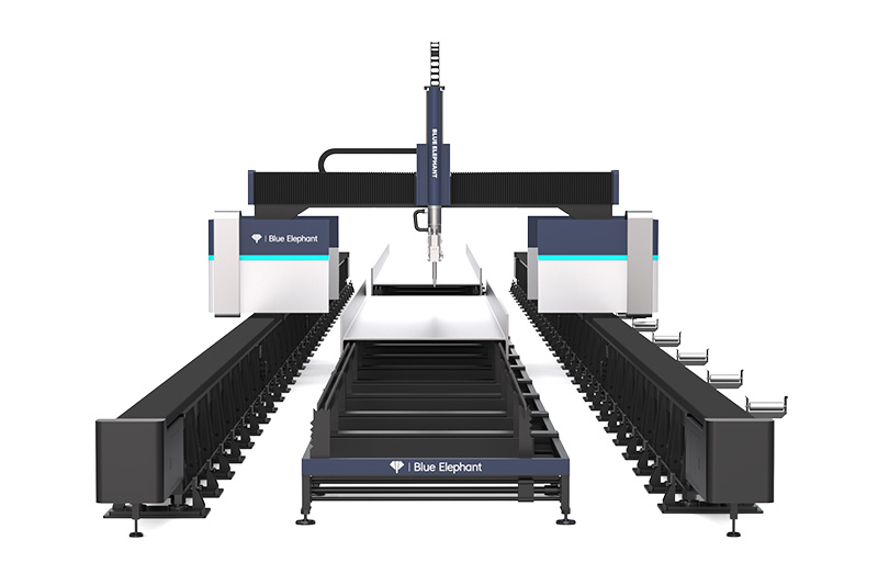 2024 Latest X800 12KW Fiber Laser Cutting Machine for H-shaped Steel Cutting