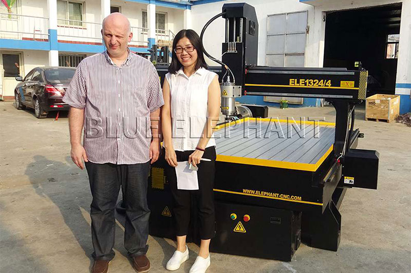 A client from Lebanon learn how to operate cnc machine