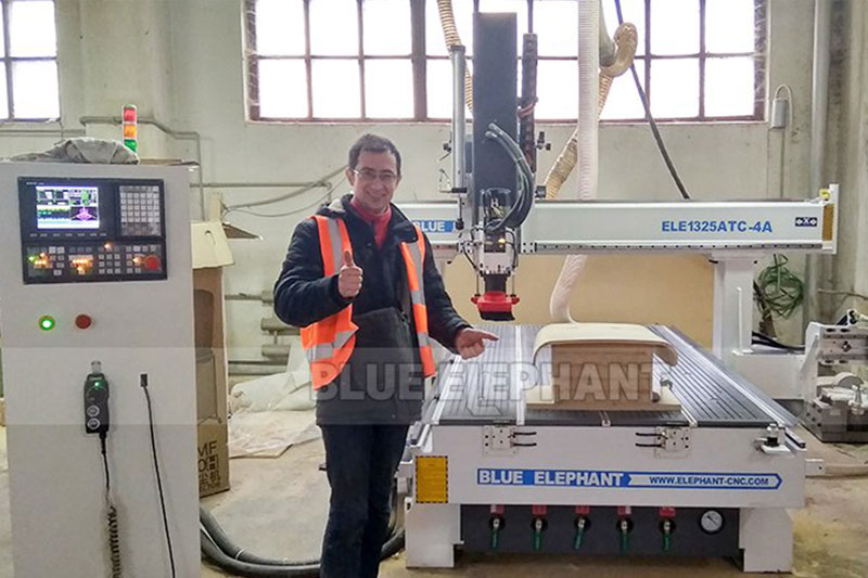 After-Sales Service in Ukraine, 4*8 ft ATC CNC Machine