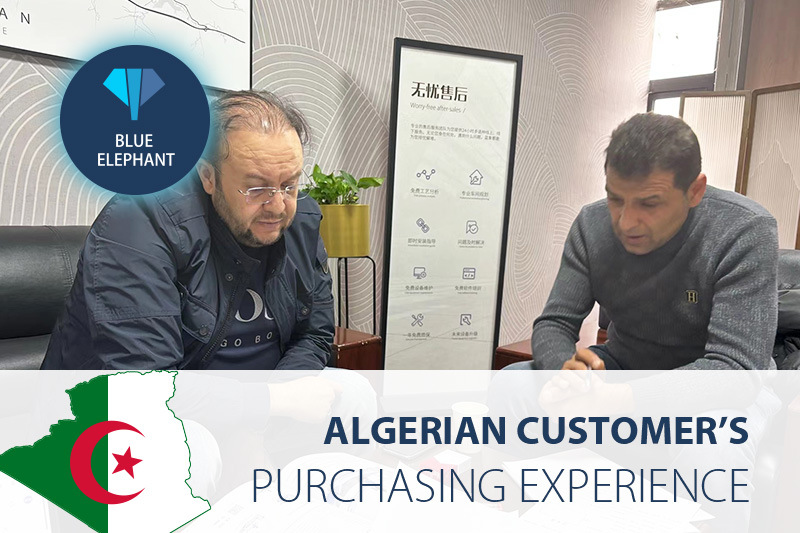 Algerian Customer’s Purchasing Experience of Blue Elephant Edge Banding Machine