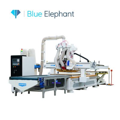 Automatic Nesting CNC Router for Cabinet Making with HSD Drill and Saw Spindle