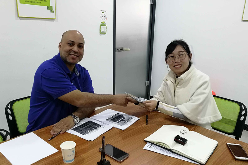 Canadian customer come to visit our factory and purchased our 1325 machine