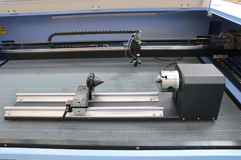 Mini CO2 Laser Cutting Machine 80W Laser Cutter for Sale with Rotary Device