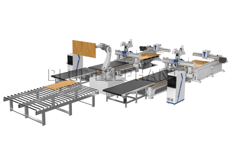 Nesting CNC Machine Cell Furniture Cutting Production Line