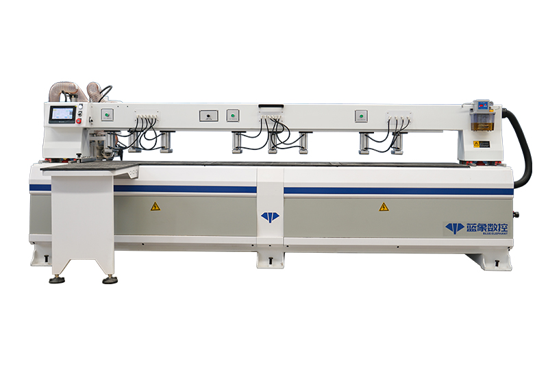 Non-pulling Cabinet Door Free Handle CNC Drill Machine Four Spindles Side Hole Drilling Machine