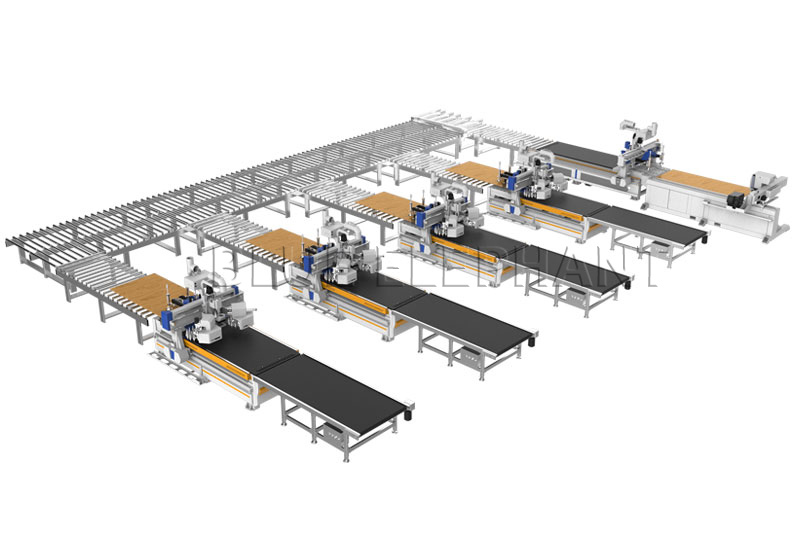 Door Making Assembly Line Furniture Production Solution