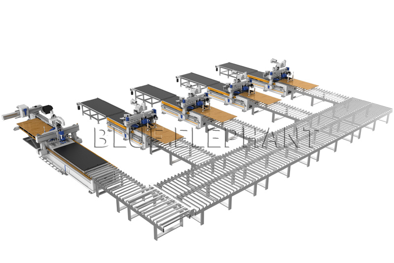 Door Making Assembly Line Furniture Production Solution