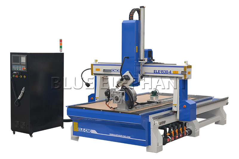 Affordable 1530 Rotary Axis CNC Router Machine for 3D Wood Carving