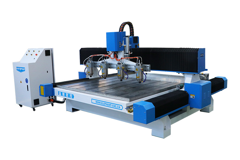 Multi Head Stone CNC Machine 3D Stone Carving Machine with 4 Spindles