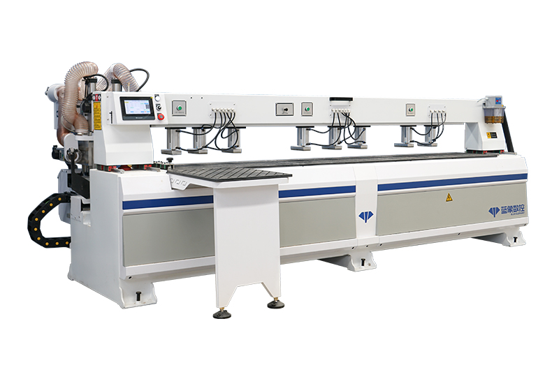 Non-pulling Cabinet Door Free Handle CNC Drill Machine Four Spindles Side Hole Drilling Machine
