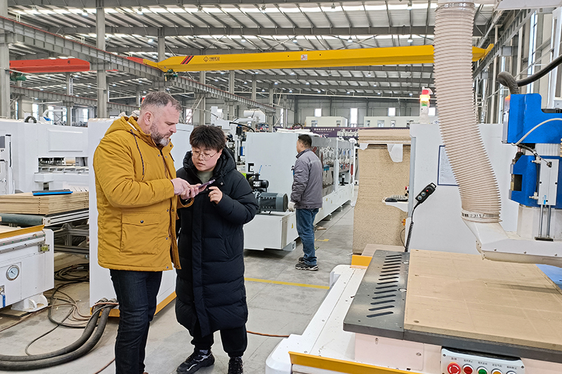 polish customer visit nesting cnc machine polish customer visit nesting cnc machine