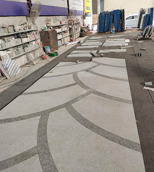 quartz countertop cutting