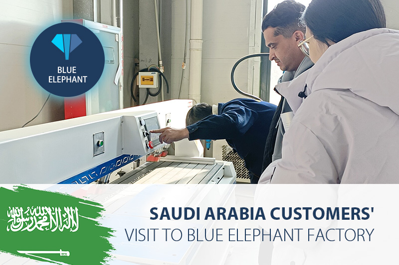 Saudi Arabia Customers' Visit to Blue Elephant CNC Factory