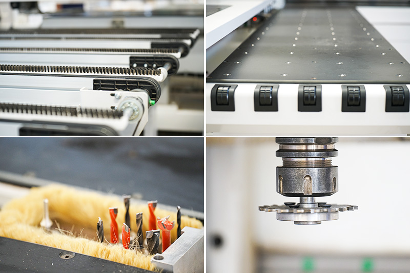 six-sided drilling machine part