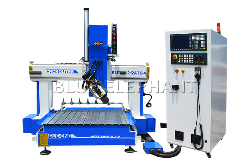 2024 New Release 1212 4 Axis Small ATC CNC Router for 3D Wood Workpieces