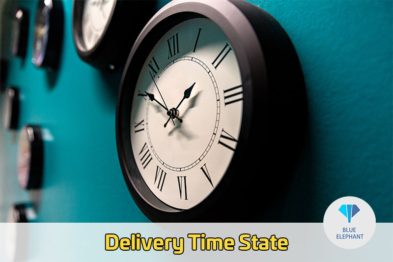 Delivery Time State-Blue Elephant