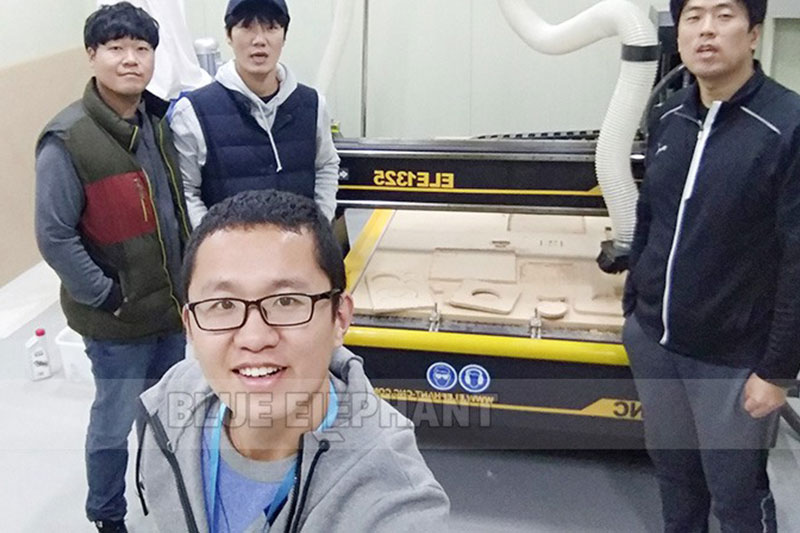 Technical Supports in Korea! 1325 CNC Wood Carving Machine and Laser CNC
