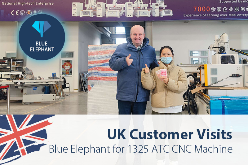 UK Customer Visits Blue Elephant for 1325 ATC CNC Machine